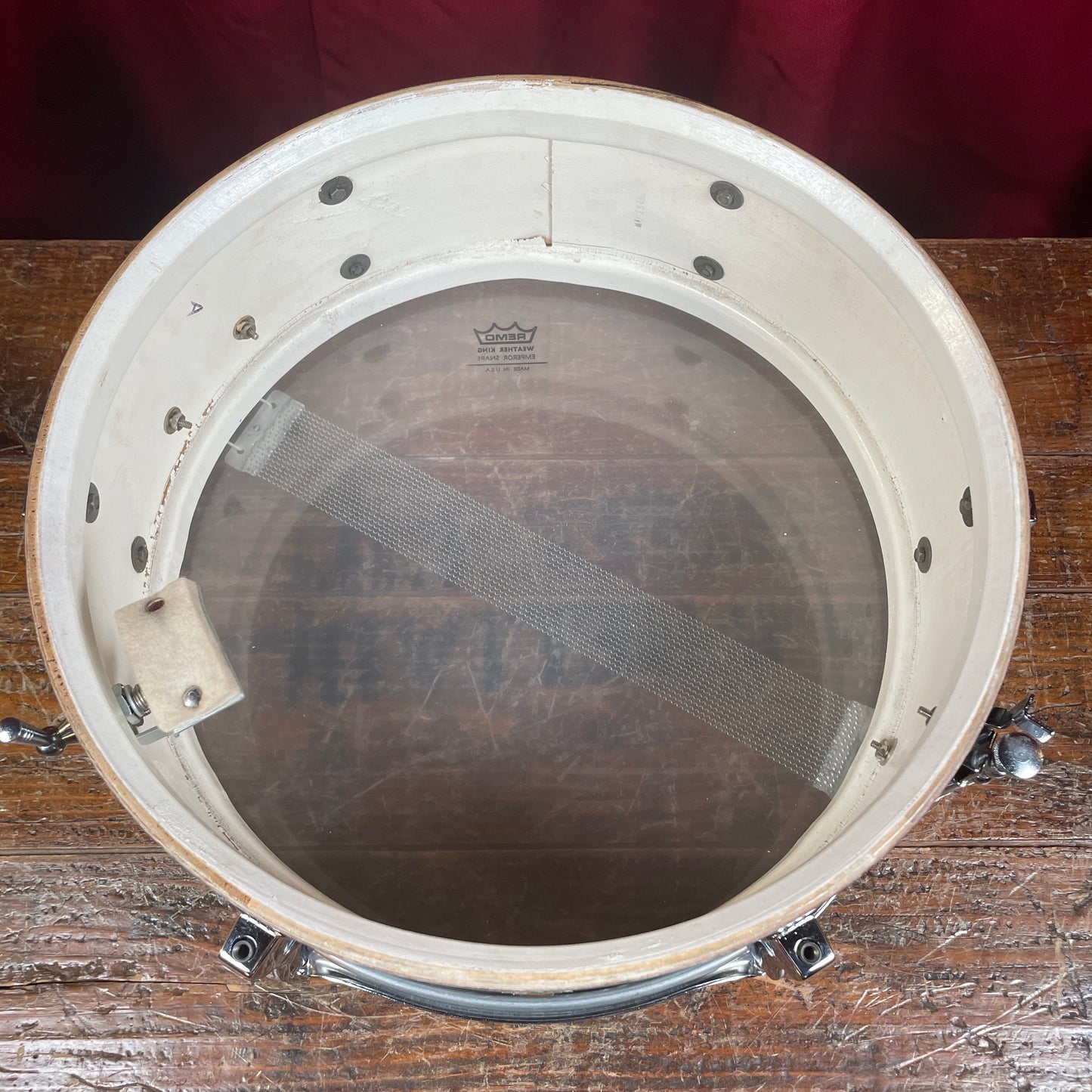 1966 Ludwig 5x14 No. 491 Pioneer Snare Drum Oyster Black Pearl Chrome