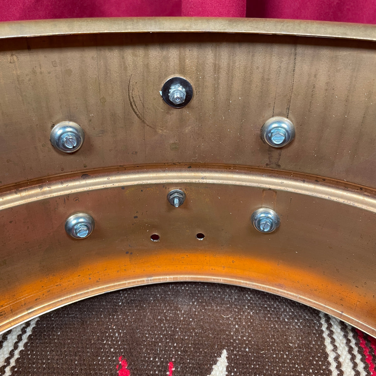 1990s Ludwig 6.5x14 Bronze Snare Drum Conversion