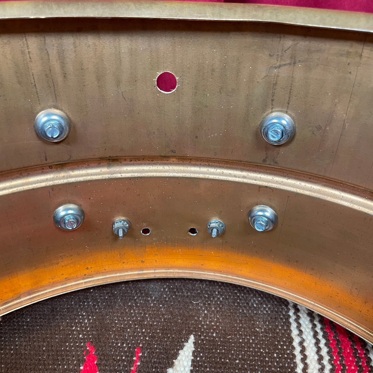 1990s Ludwig 6.5x14 Bronze Snare Drum Conversion