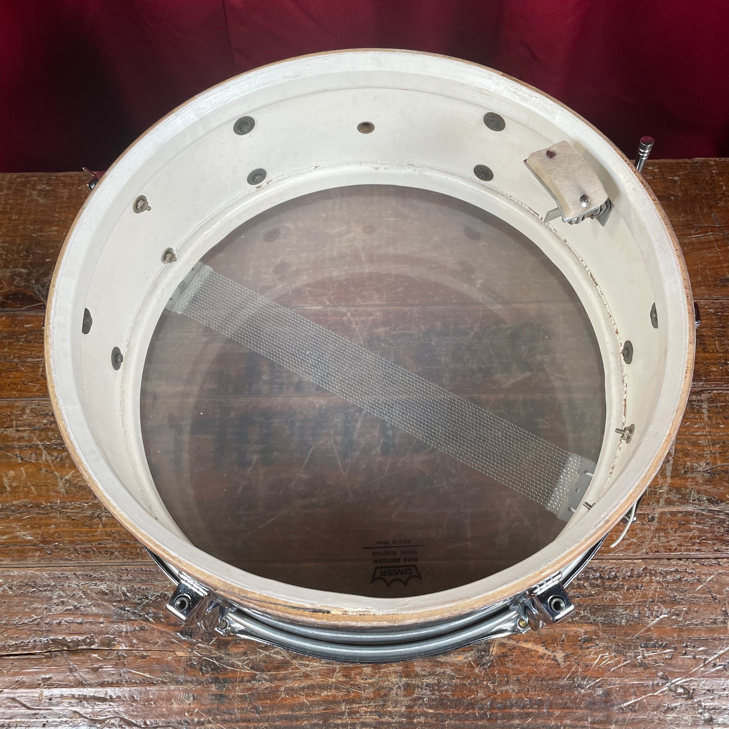 1966 Ludwig 5x14 No. 491 Pioneer Snare Drum Oyster Black Pearl Chrome