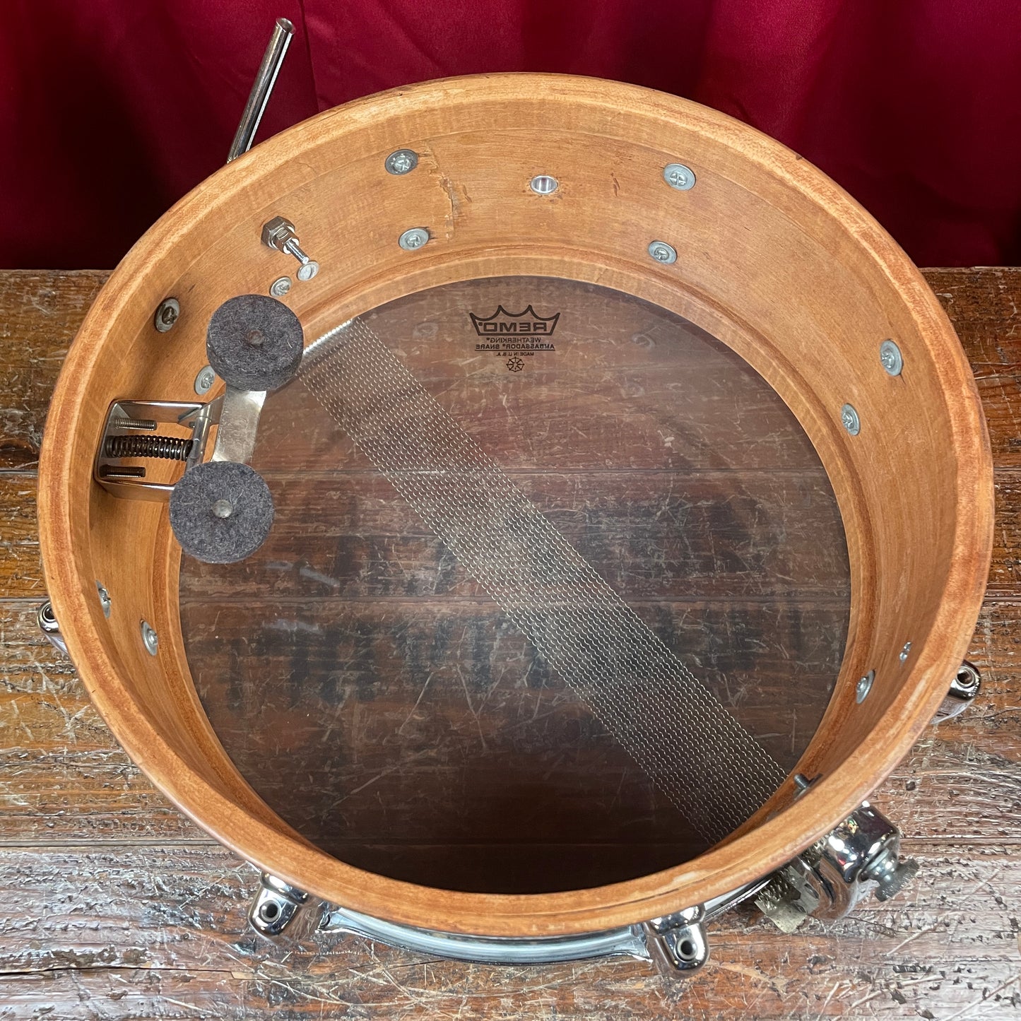 1962 Slingerland 5.5x14 No. 153 Radio King Super Gene Krupa Solid Shell Snare Drum Mardi Gras