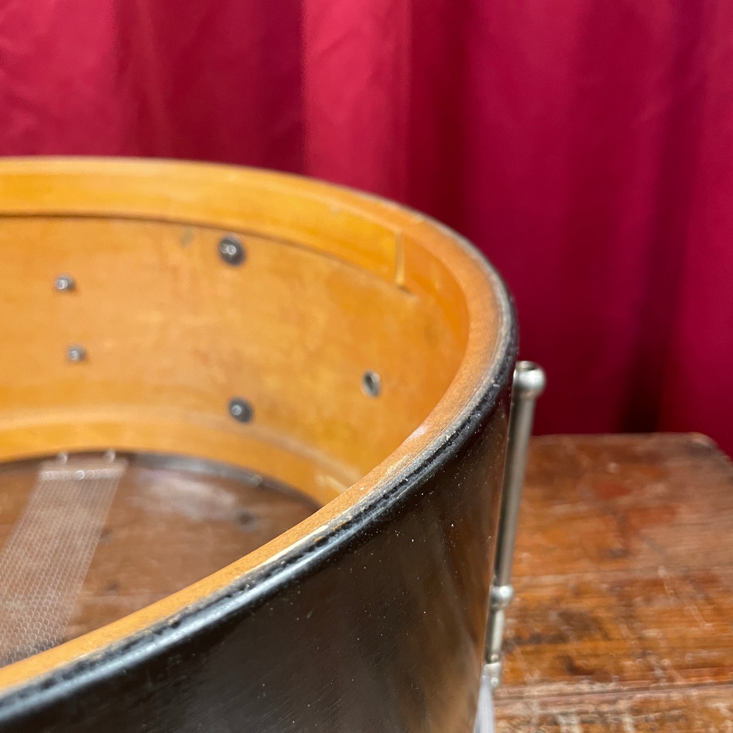 1941 Ludwig 6.5x14 No. 32 Universal Snare Drum Black/Gold Duco
