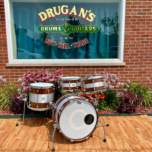 Doc Sweeney RX2 Walnut RX2 Drum Set 20/12/14 w/ 7x14 Snare *Video Demo*