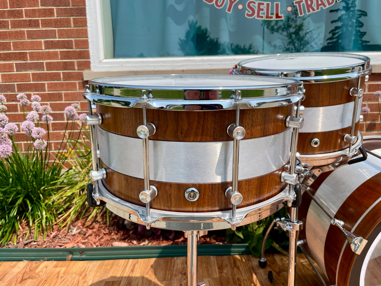 Doc Sweeney RX2 Walnut RX2 Drum Set 20/12/14 w/ 7x14 Snare *Video Demo*