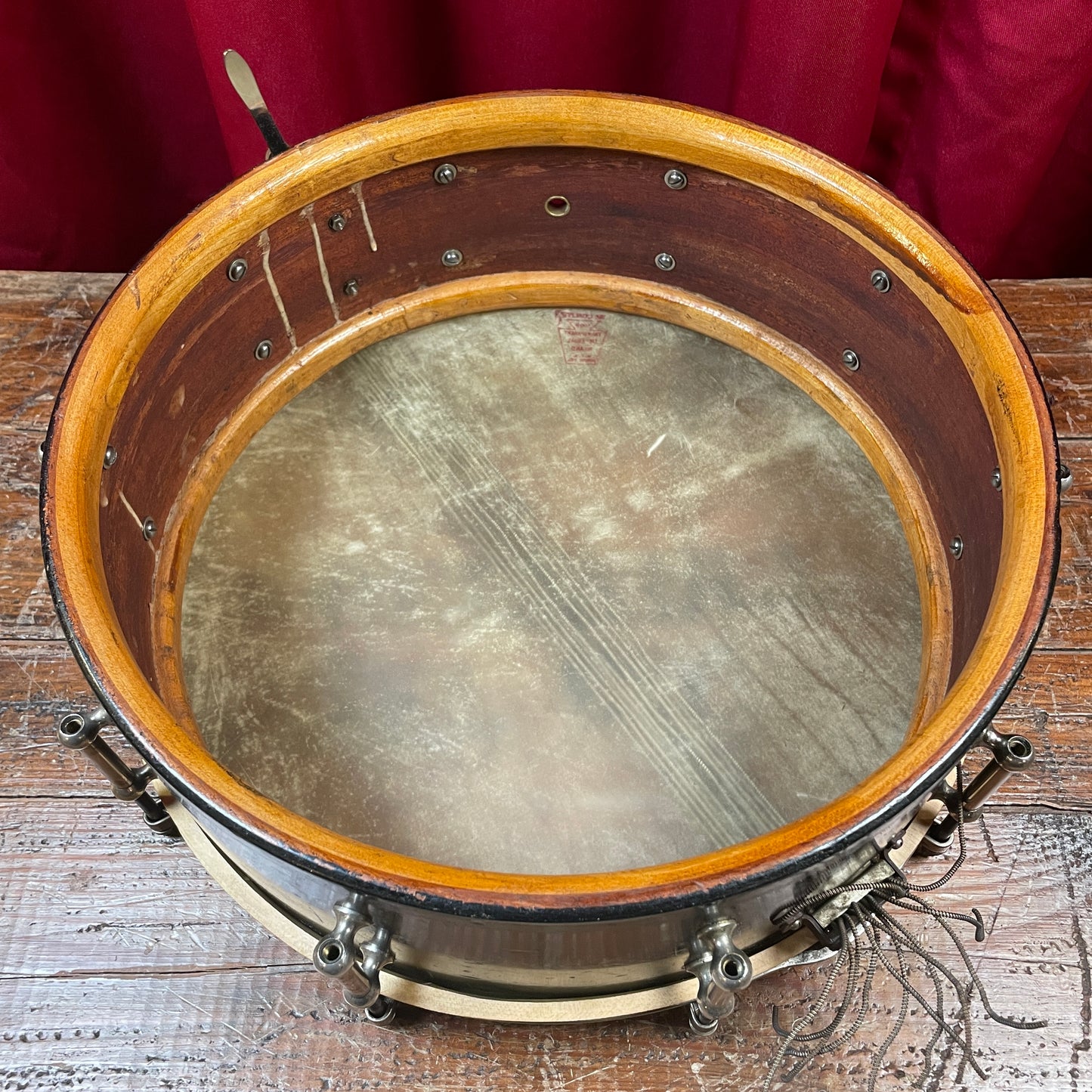 1928 Ludwig & Ludwig 5x14 No. 22 Professional Standard Solid Shell All-Round Model Snare Drum Black Lacquer