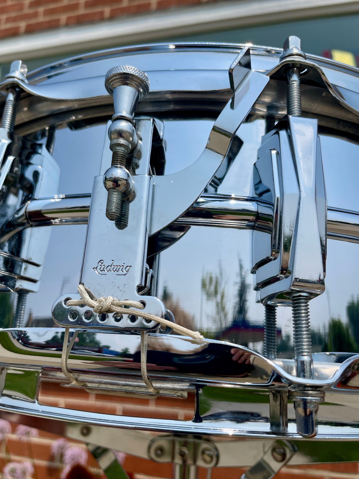 1960s Ludwig 5x14 Supraphonic No. 400 Snare Drum Supra-Phonic *Brass Hoops *
