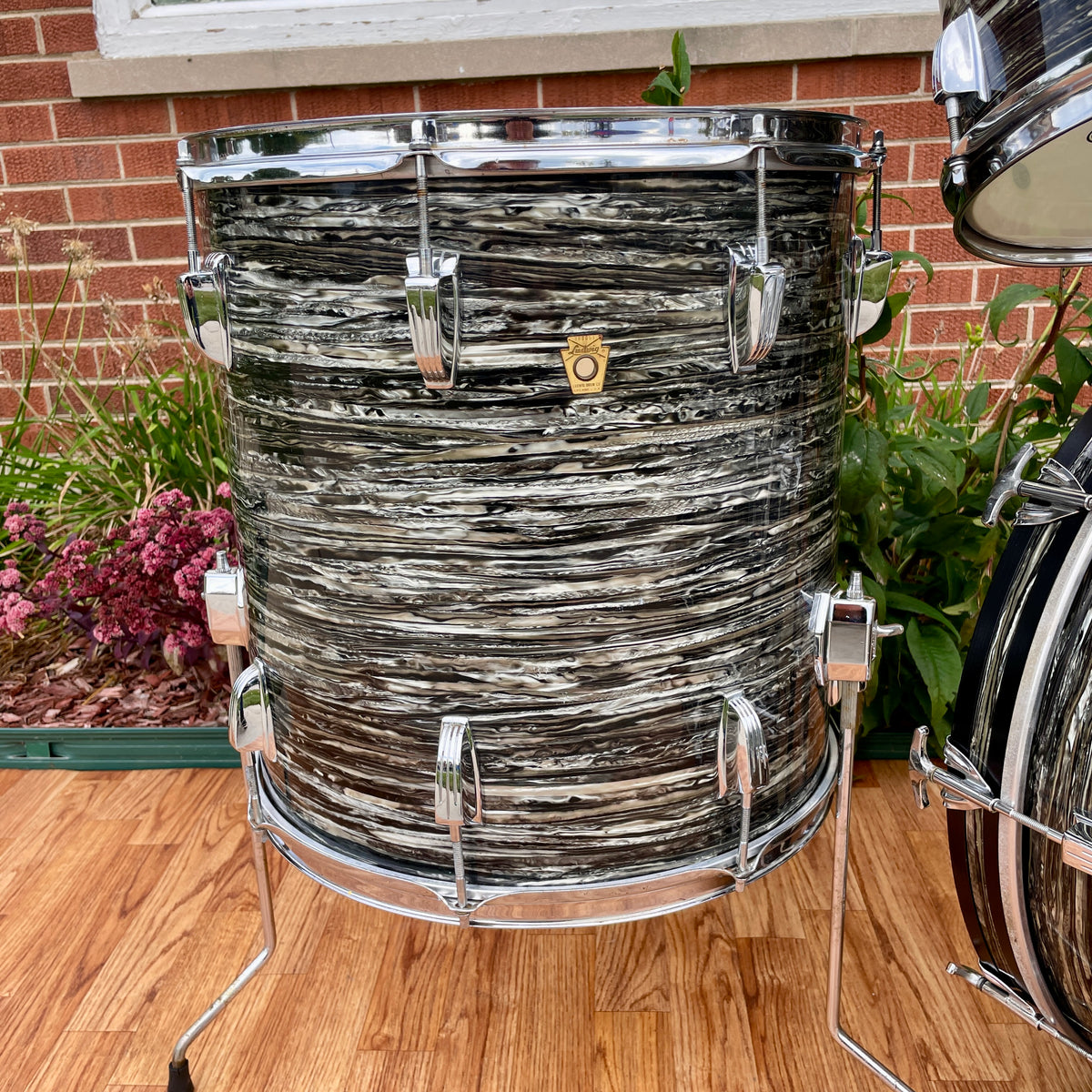 1966 Ludwig Hollywood Drum Set Oyster Black Pearl 22/12/12/16