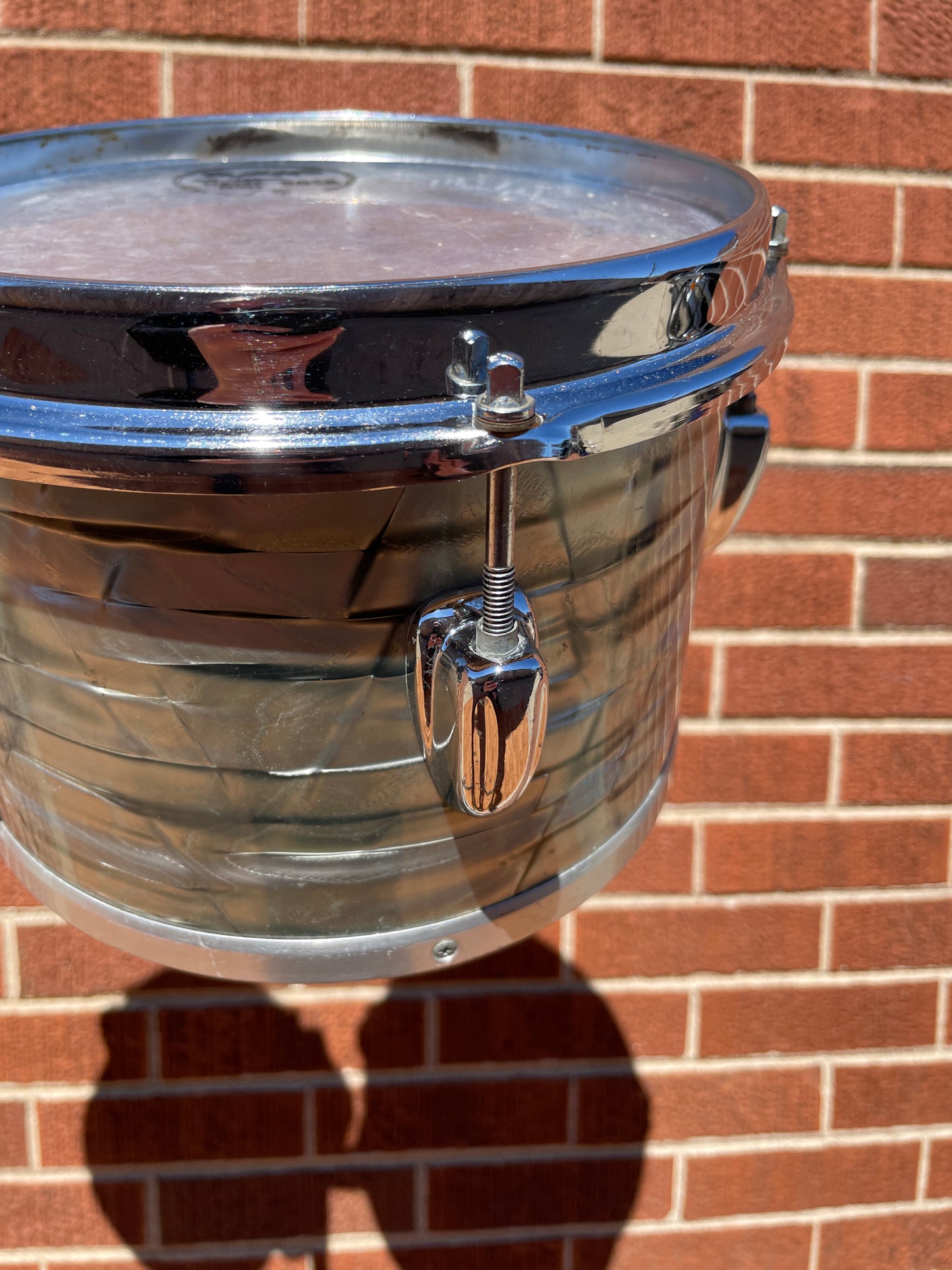 1970s Slingerland 6" / 8" Concert Tom Pair Sky Blue Pearl w/ Stand