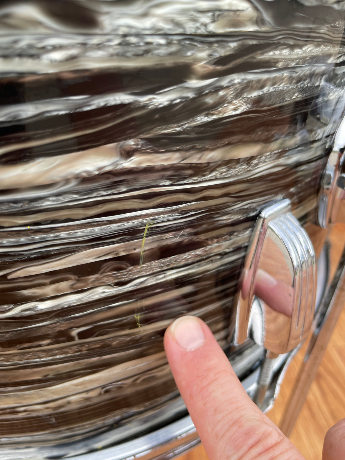 1966 Ludwig Hollywood Drum Set Oyster Black Pearl 22/12/12/16