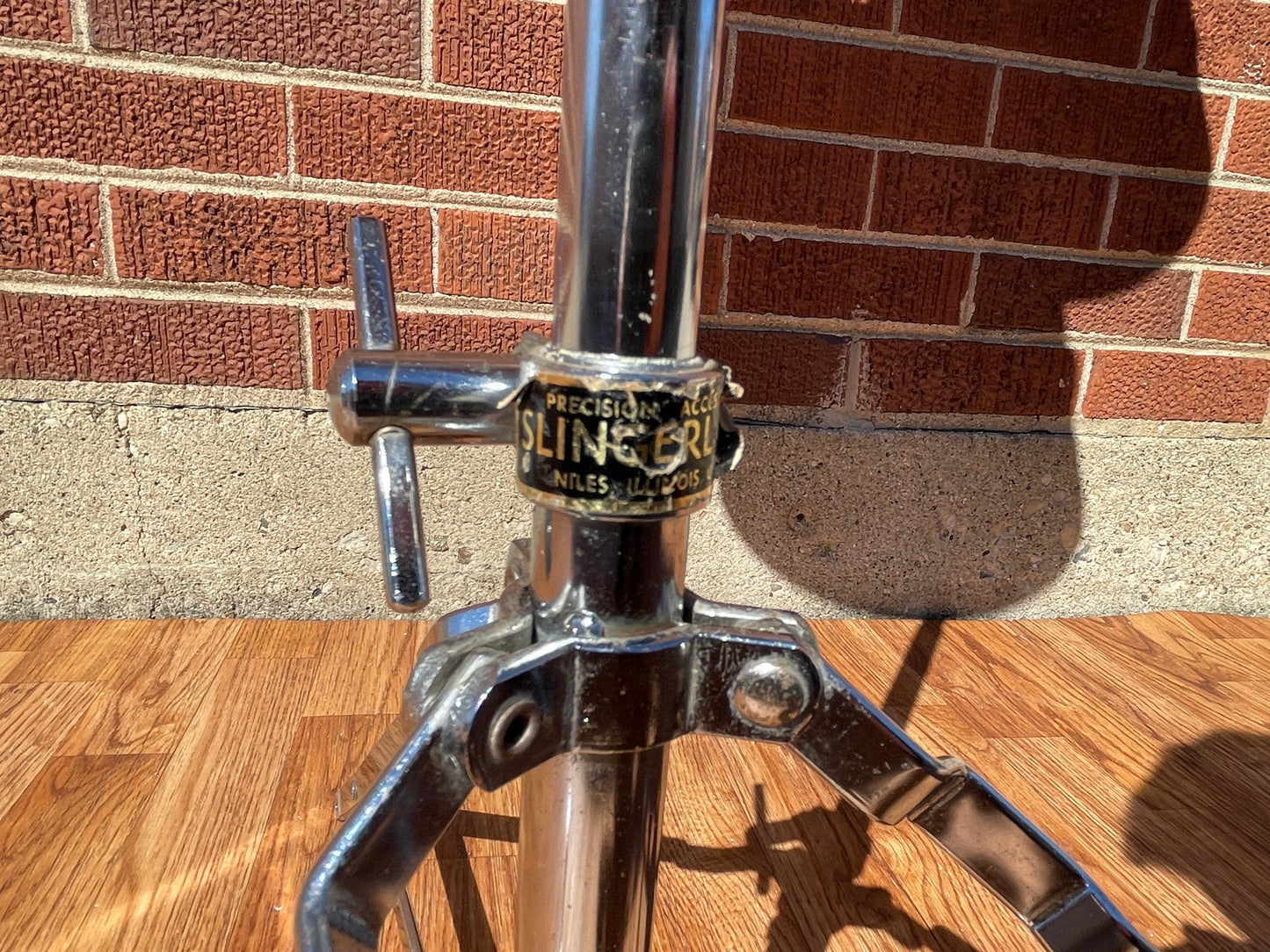 1970s Slingerland 10" / 12" Concert Tom Pair Sky Blue Pearl w/ Stand