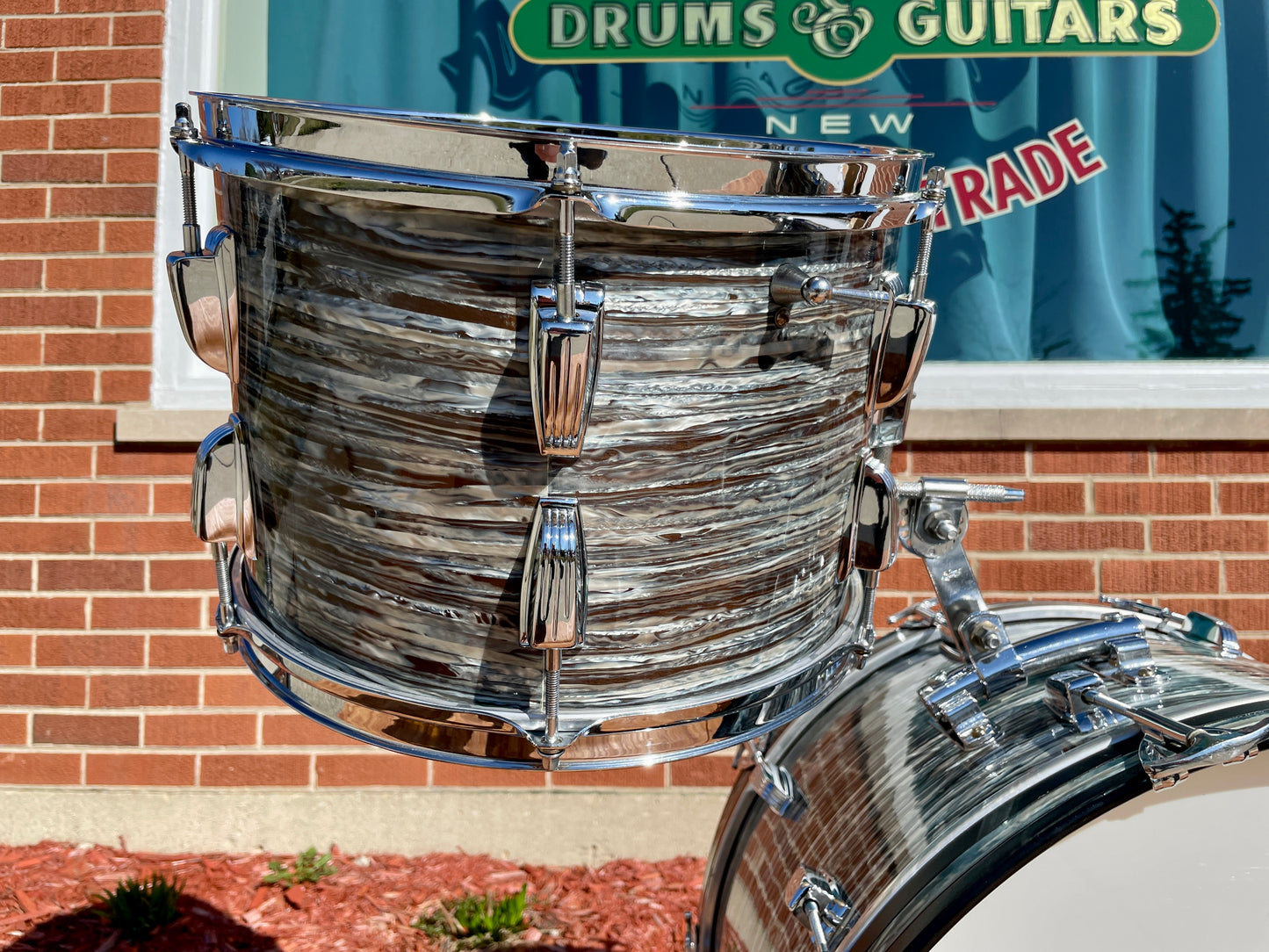 1964 Ludwig Super Classic Drum Set Oyster Blue Pearl 22/13/16 COB