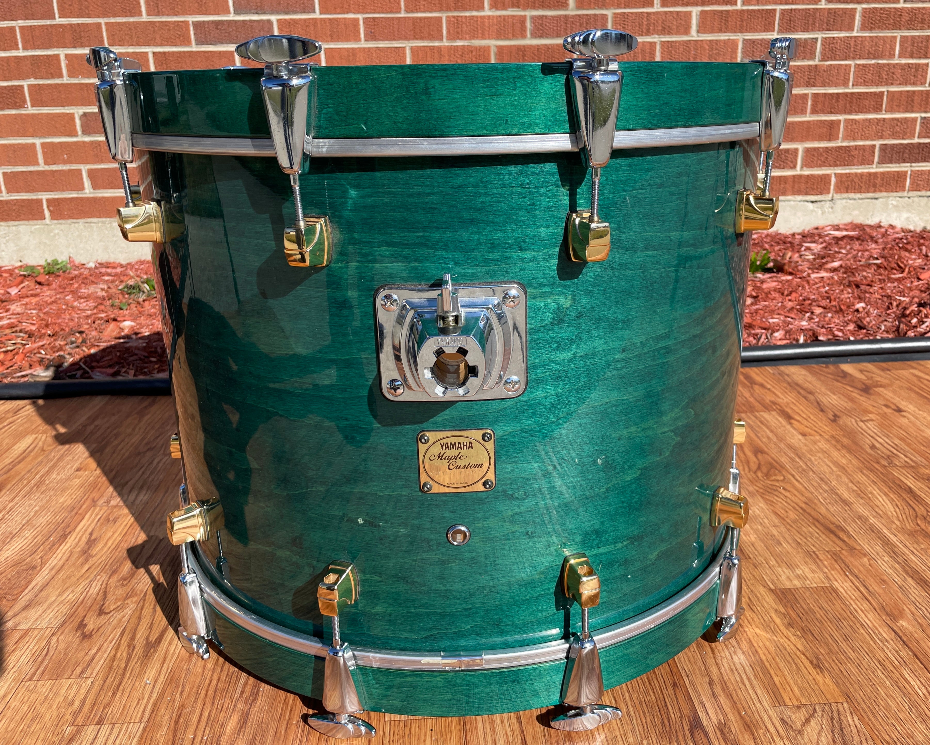 1994 Yamaha Maple Custom Drum Set Turquoise Maple MIJ 22/10/12/14