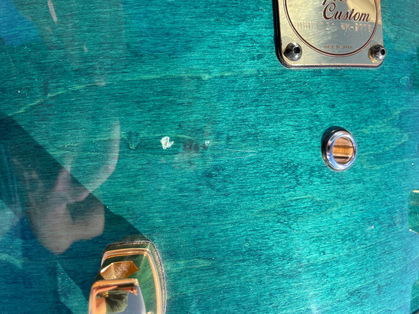 1994 Yamaha Maple Custom Drum Set Turquoise Maple MIJ 22/10/12/14/16