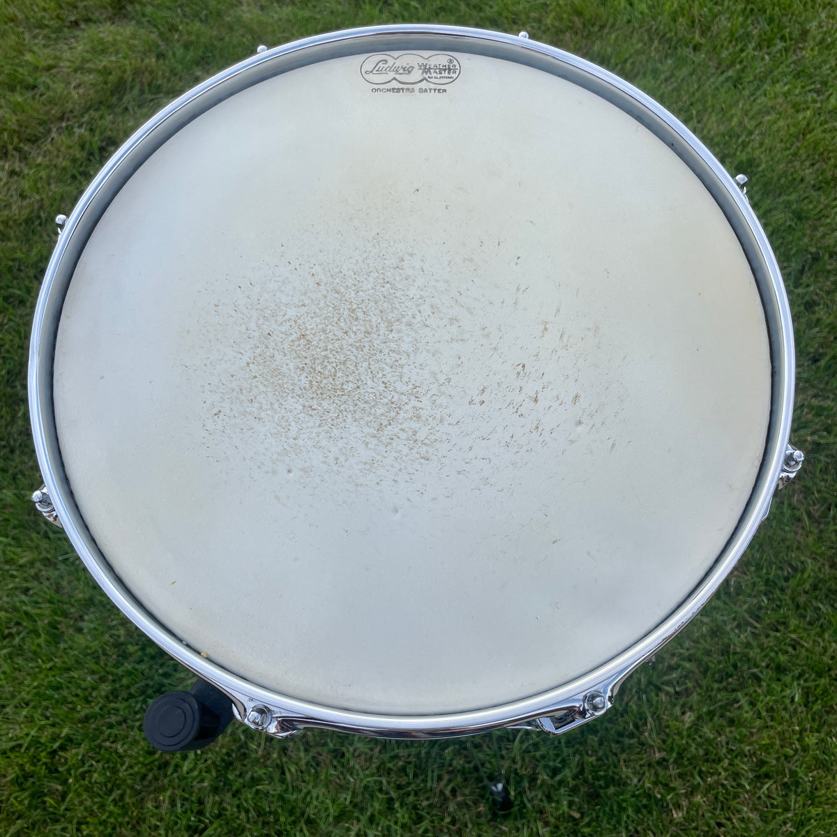 1958-1960 Ludwig Down Beat 4x14 Snare Drum Black Diamond Pearl