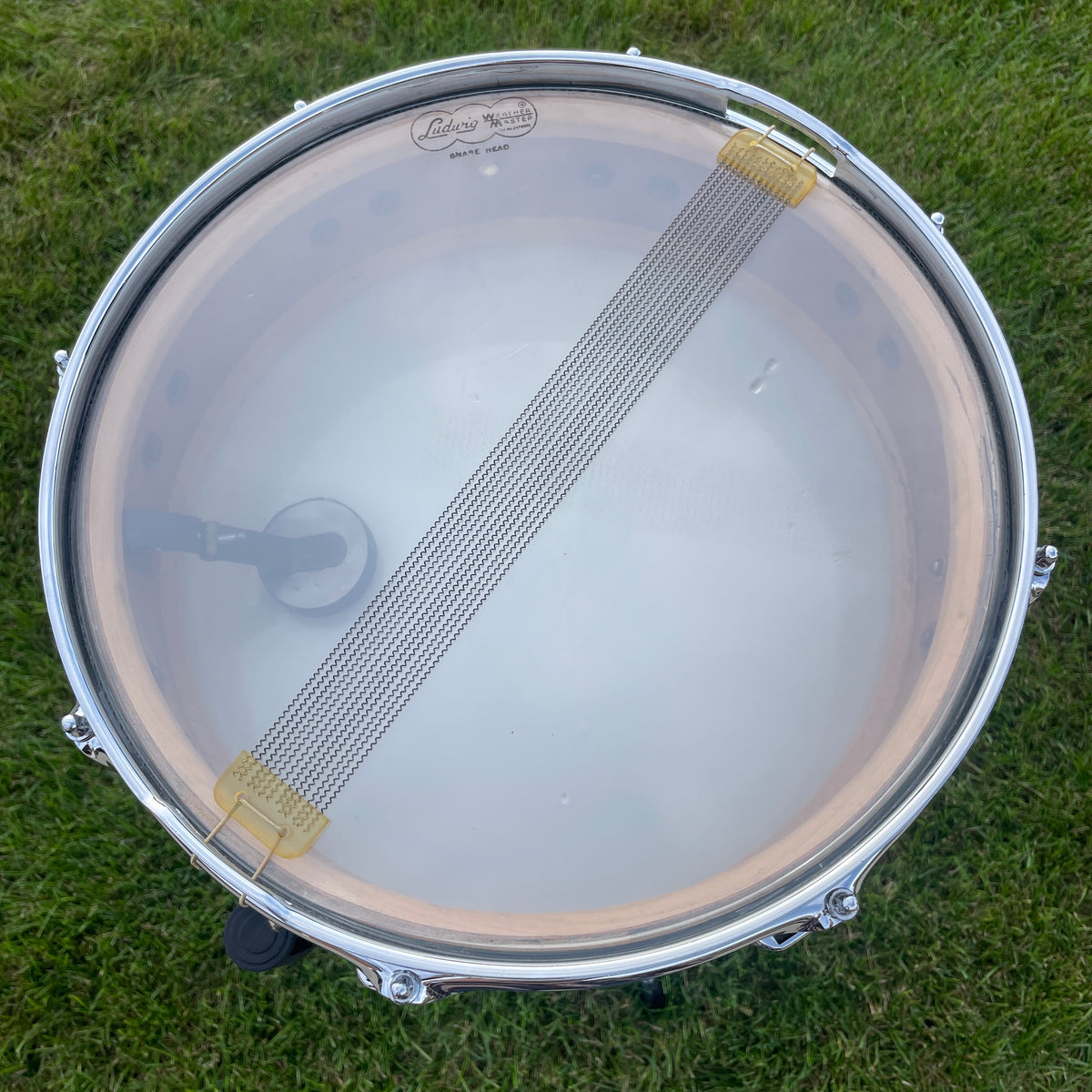 1958-1960 Ludwig Down Beat 4x14 Snare Drum Black Diamond Pearl