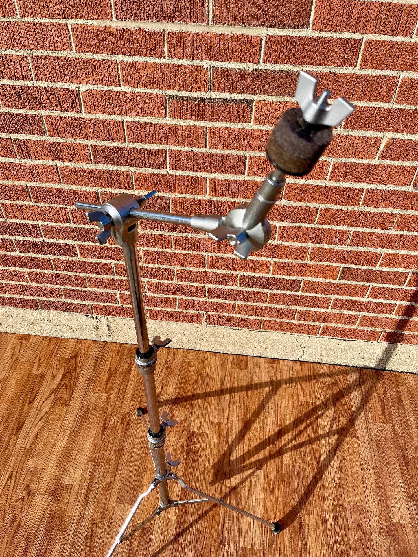 1980s Yamaha CS-712 Single Braced Boom Cymbal Stand Silver Label MIJ