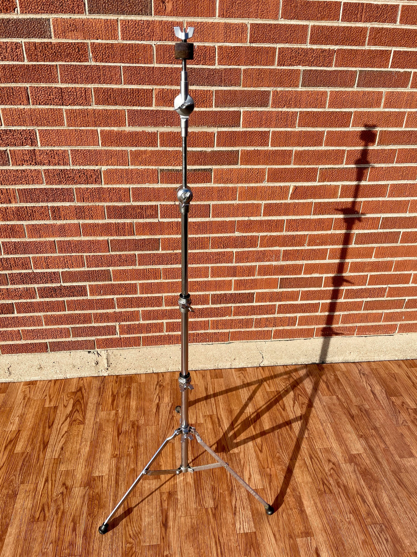 1980s Yamaha CS-712 Single Braced Boom Cymbal Stand Silver Label MIJ