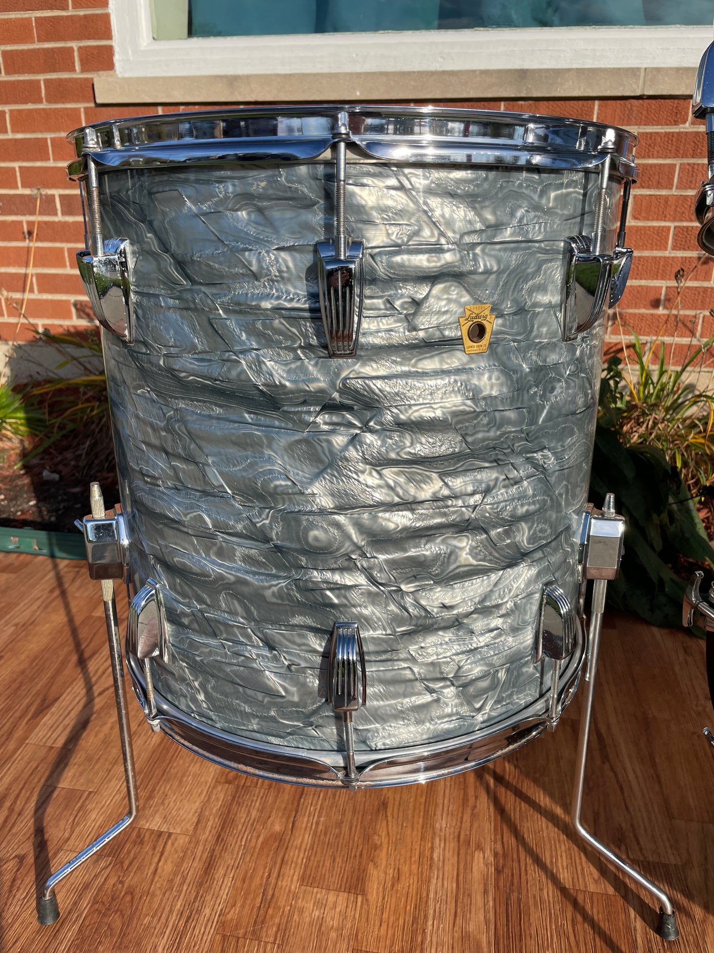 1967 Ludwig Hollywood Outfit Drum Set No. 983P Sky Blue Pearl 22/12/13/16