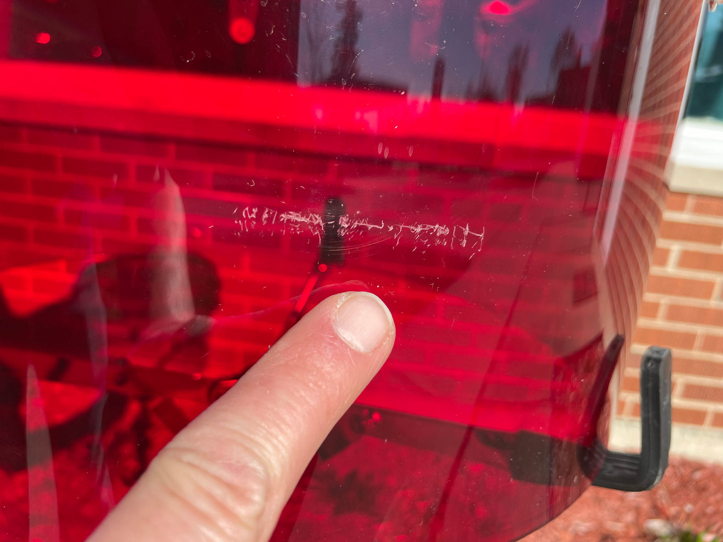 1970s Ludwig Vistalite 10x14 Concert Tom Drum Red