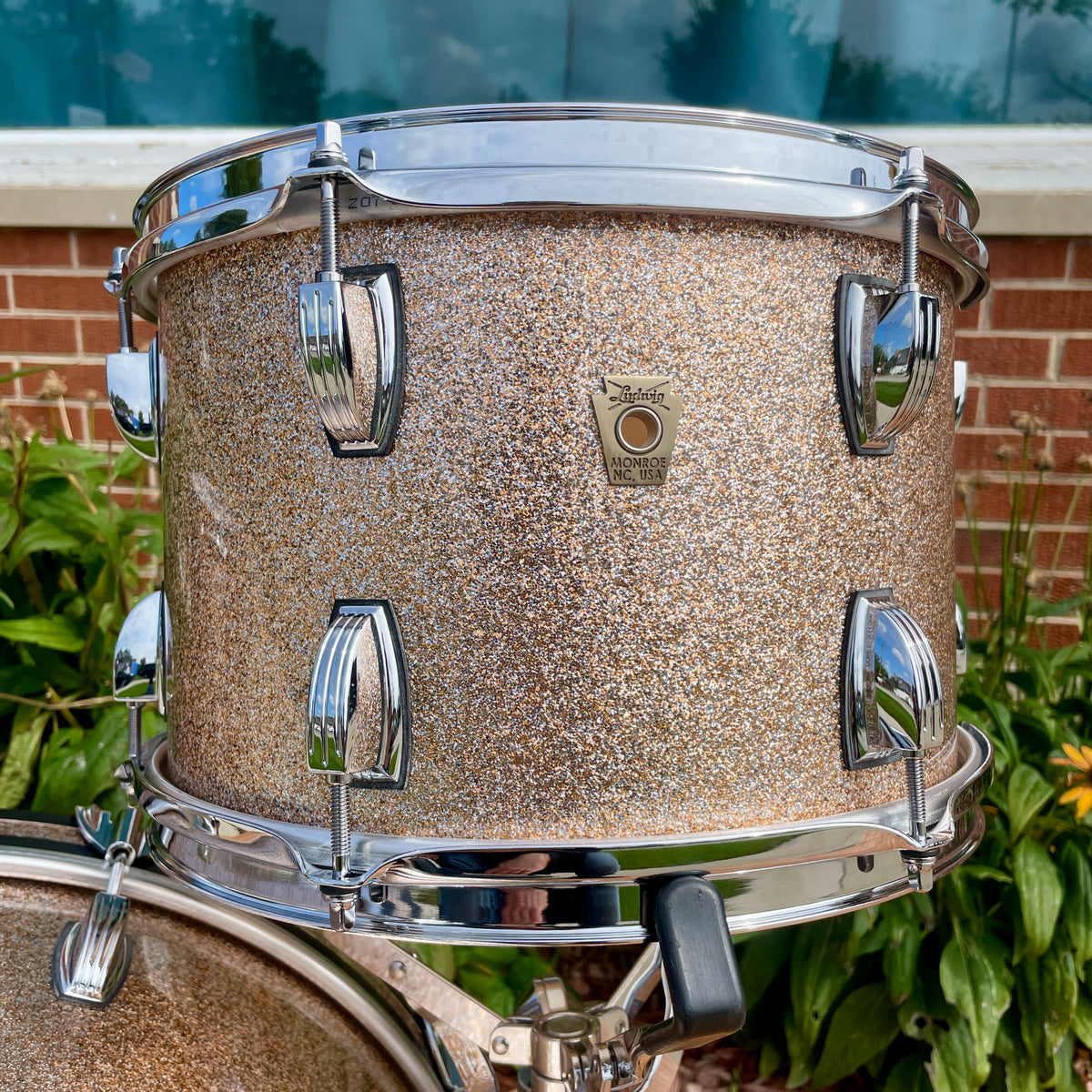 Ludwig Classic Maple 3pc Downbeat Drum Set Champagne Sparkle 12x20/12/14