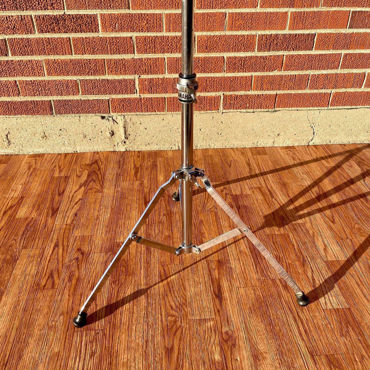 1980s Yamaha CS-710 Single Braced Straight Cymbal Stand Silver Label MIJ