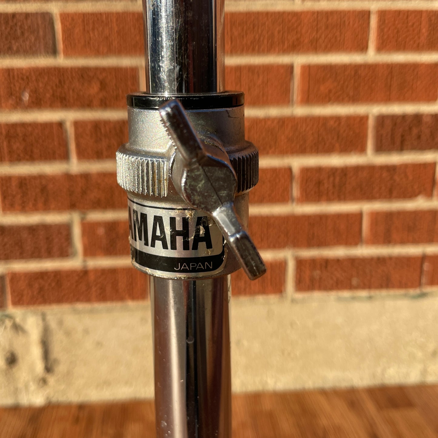 1980s Yamaha CS-710 Single Braced Straight Cymbal Stand Silver Label MIJ