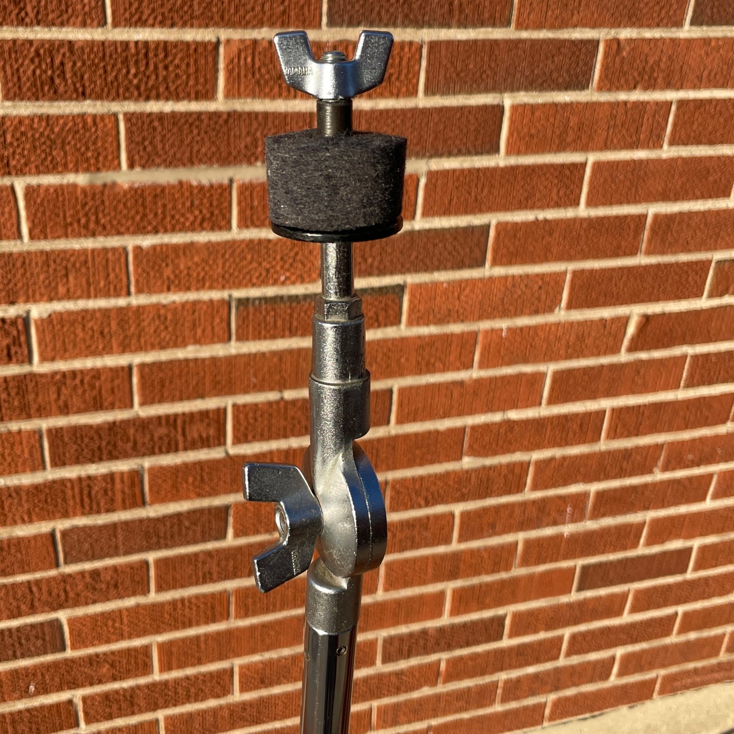 1980s Yamaha CS-710 Single Braced Straight Cymbal Stand Silver Label MIJ