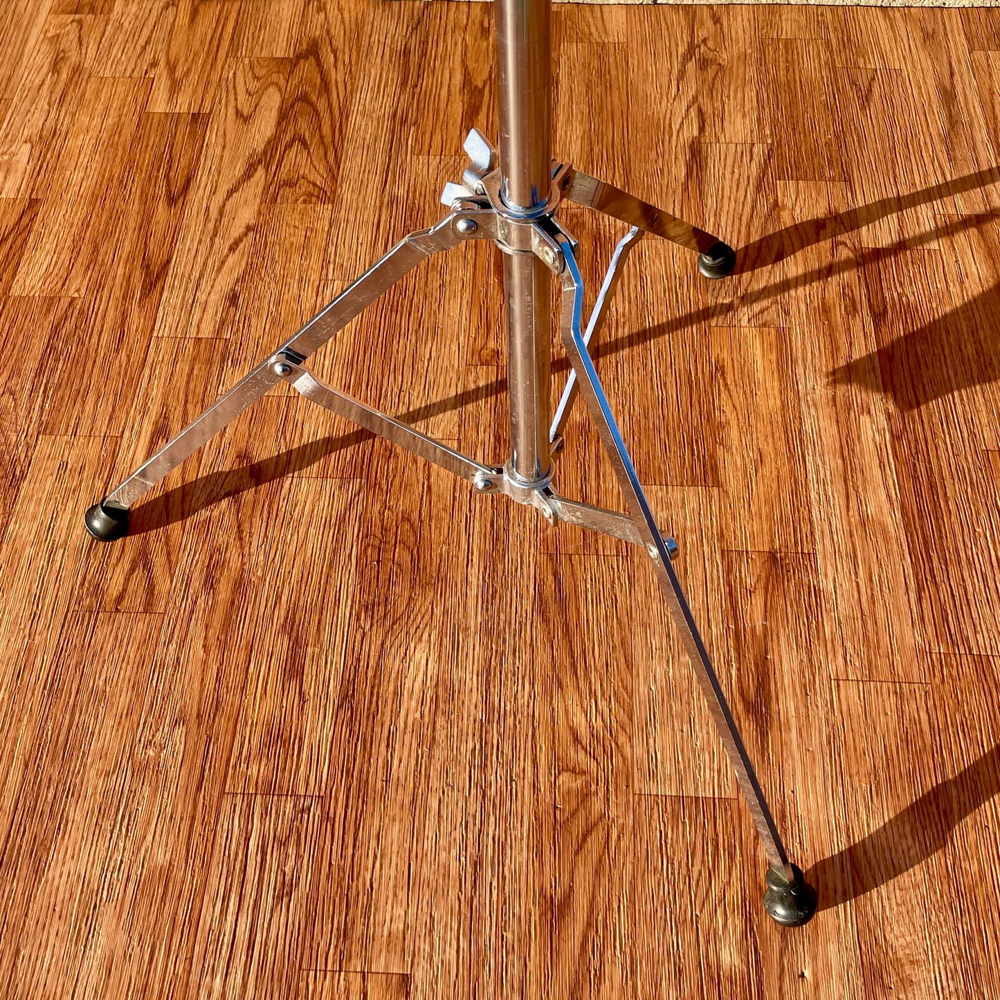 1980s Yamaha CS-710 Single Braced Straight Cymbal Stand Silver Label MIJ