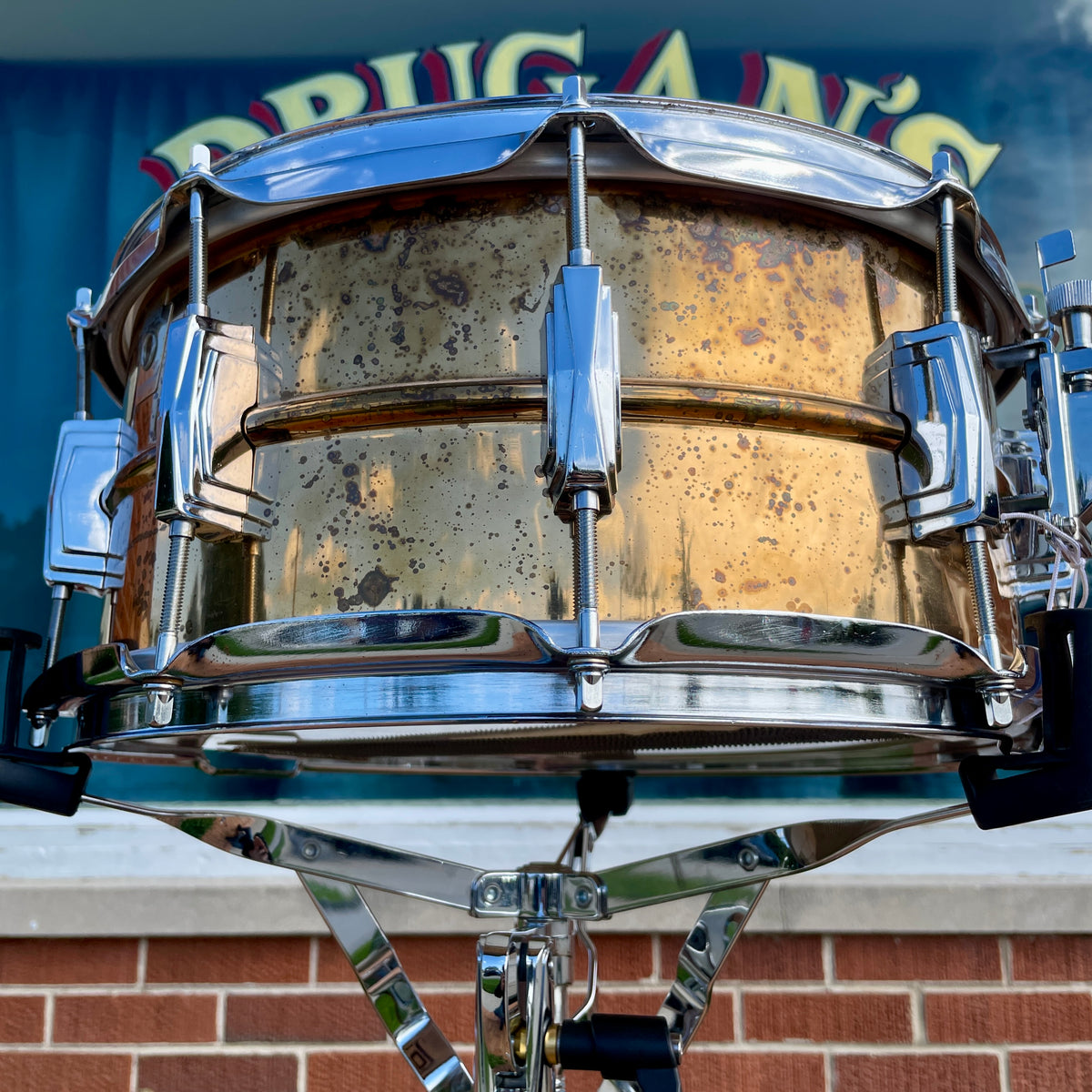 1990s Ludwig 6.5x14 Bronze Snare Drum Conversion