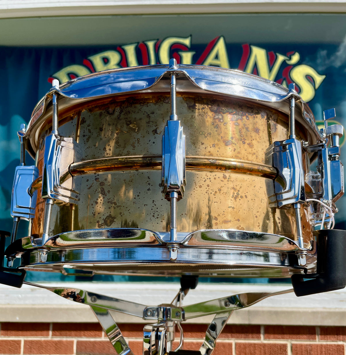 1990s Ludwig 6.5x14 Bronze Snare Drum Conversion