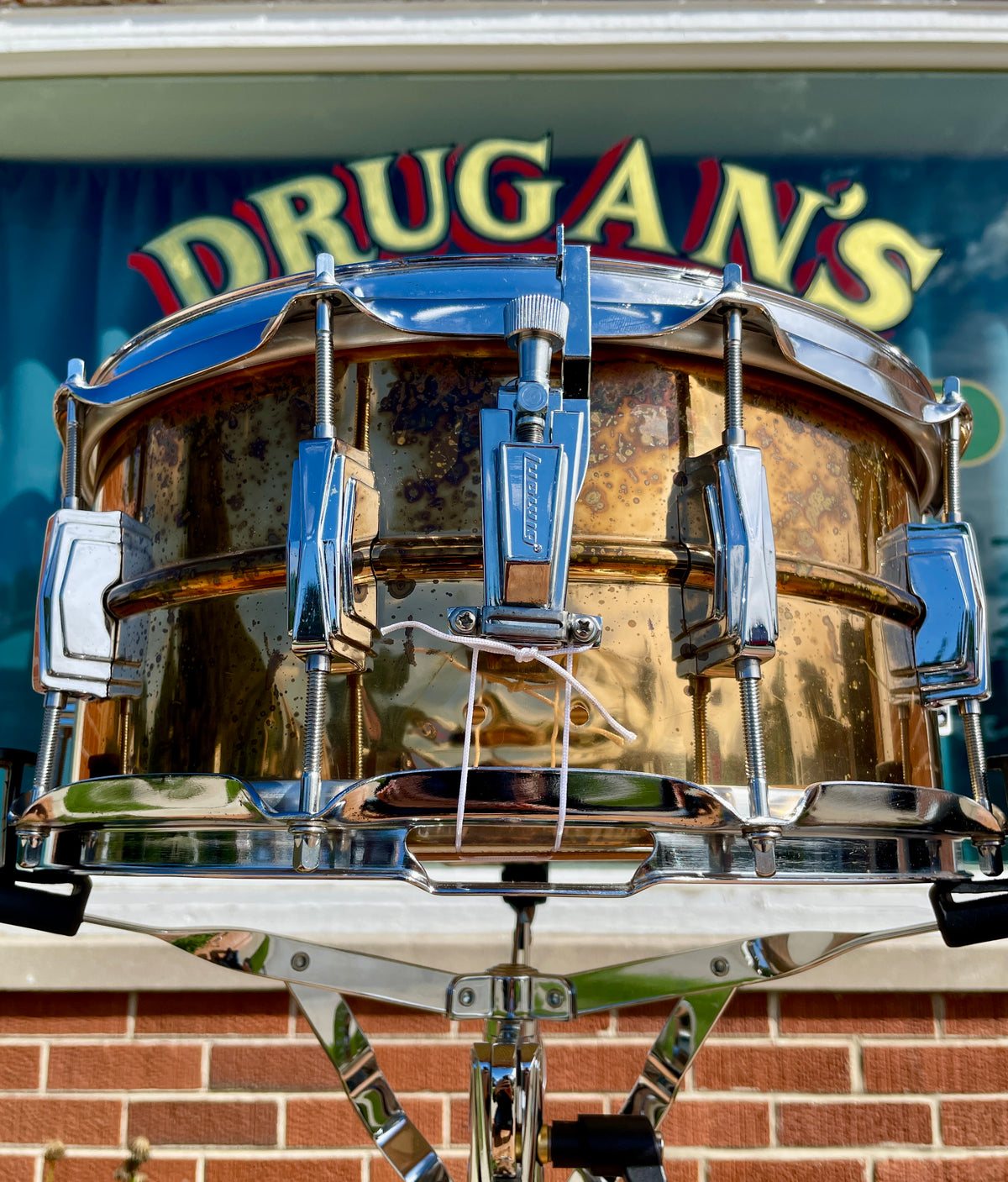 1990s Ludwig 6.5x14 Bronze Snare Drum Conversion