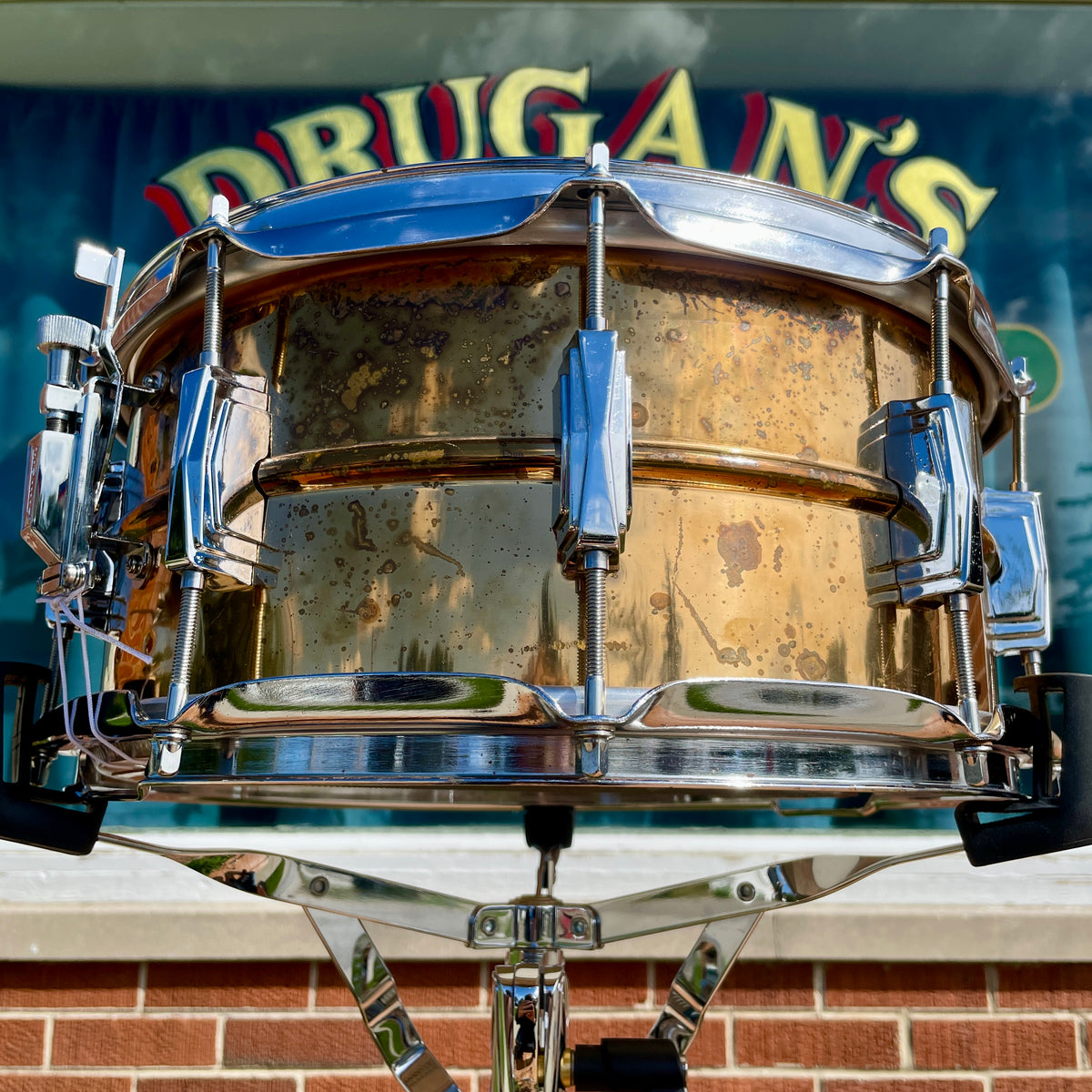 1990s Ludwig 6.5x14 Bronze Snare Drum Conversion