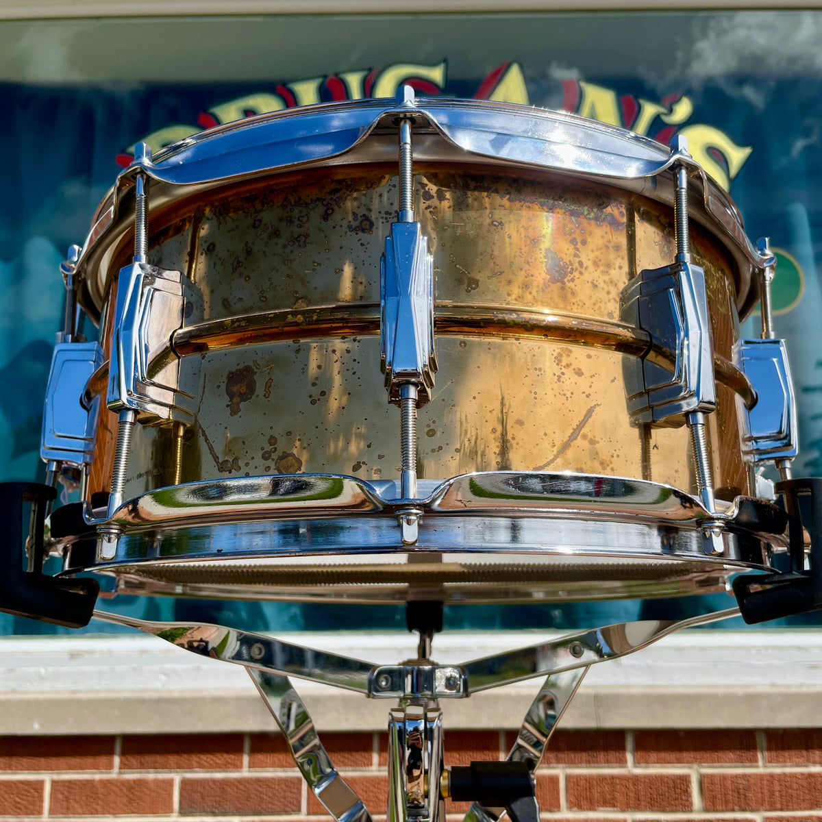1990s Ludwig 6.5x14 Bronze Snare Drum Conversion