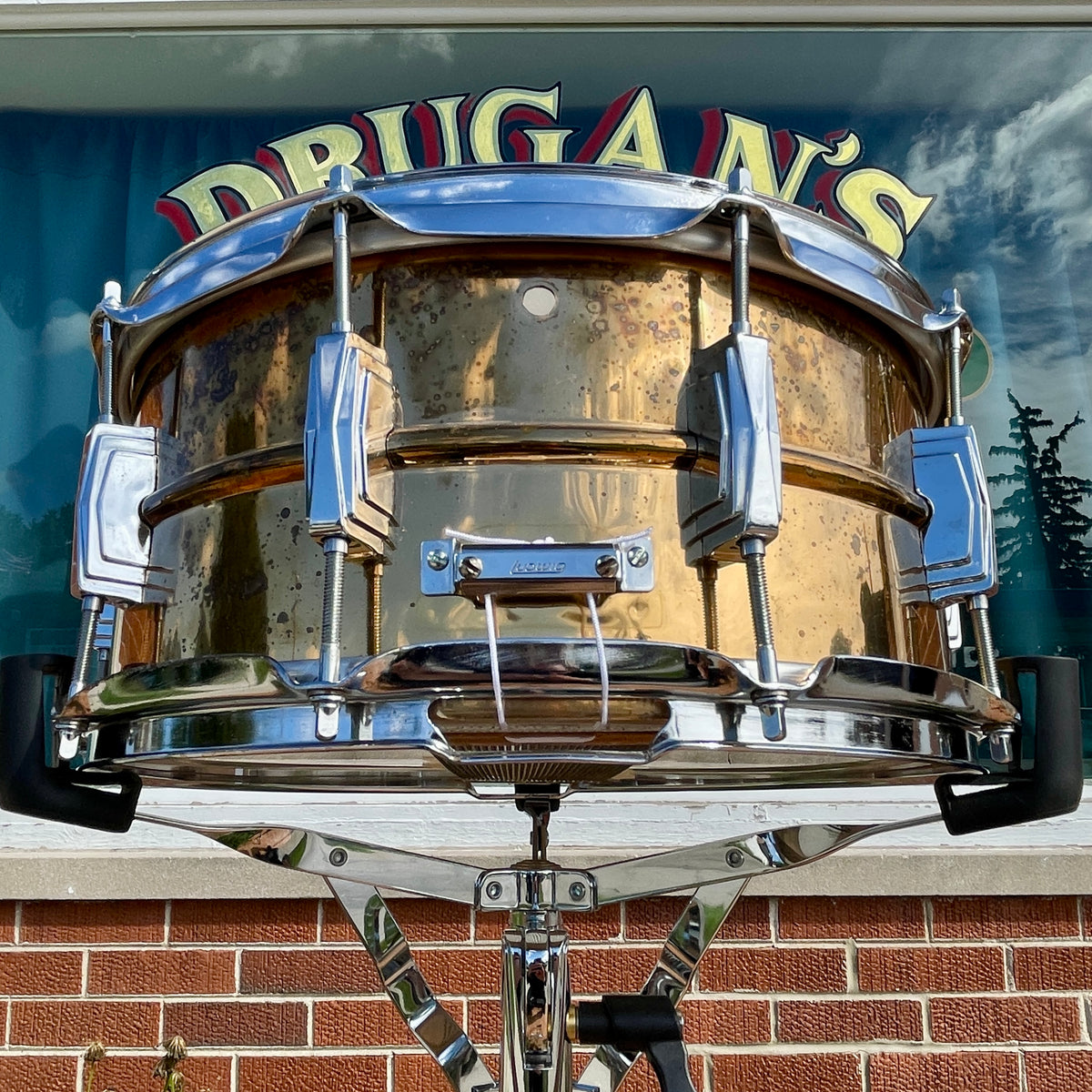 1990s Ludwig 6.5x14 Bronze Snare Drum Conversion