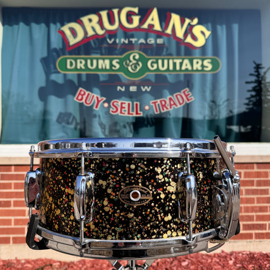 1962 Slingerland 5.5x14 No. 153 Radio King Super Gene Krupa Solid Shell Snare Drum Mardi Gras