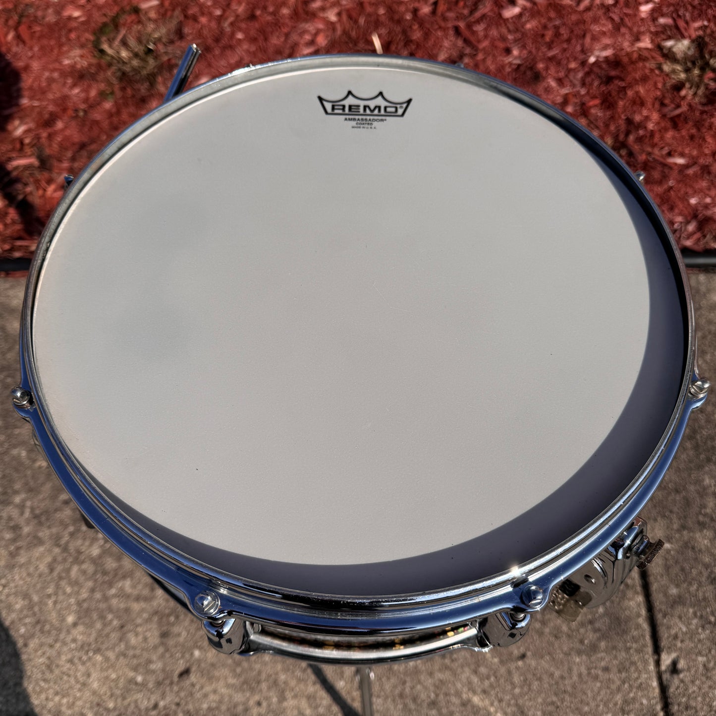 1962 Slingerland 5.5x14 No. 153 Radio King Super Gene Krupa Solid Shell Snare Drum Mardi Gras