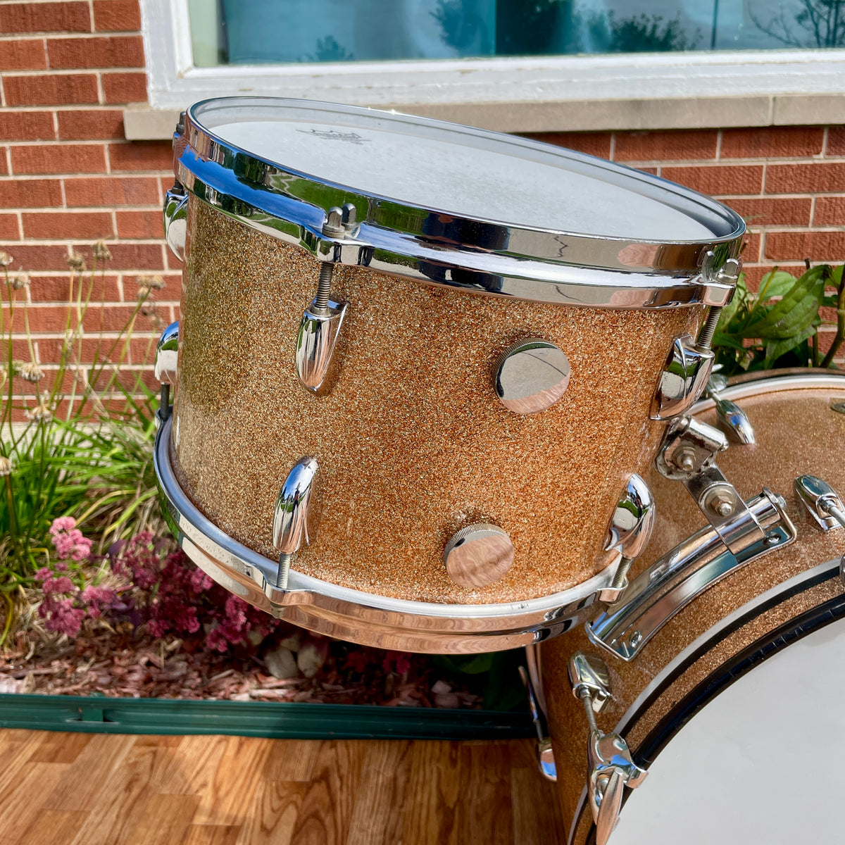 1960s Gretsch Progressive Jazz Drum Set Champagne Sparkle 20/12/14 w/ 4x14 Snare