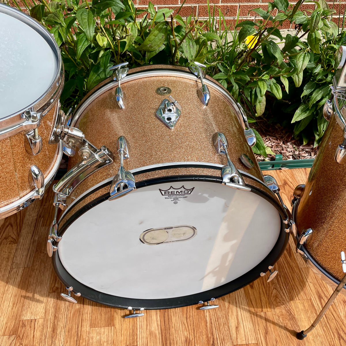 1960s Gretsch Progressive Jazz Drum Set Champagne Sparkle 20/12/14 w/ 4x14 Snare