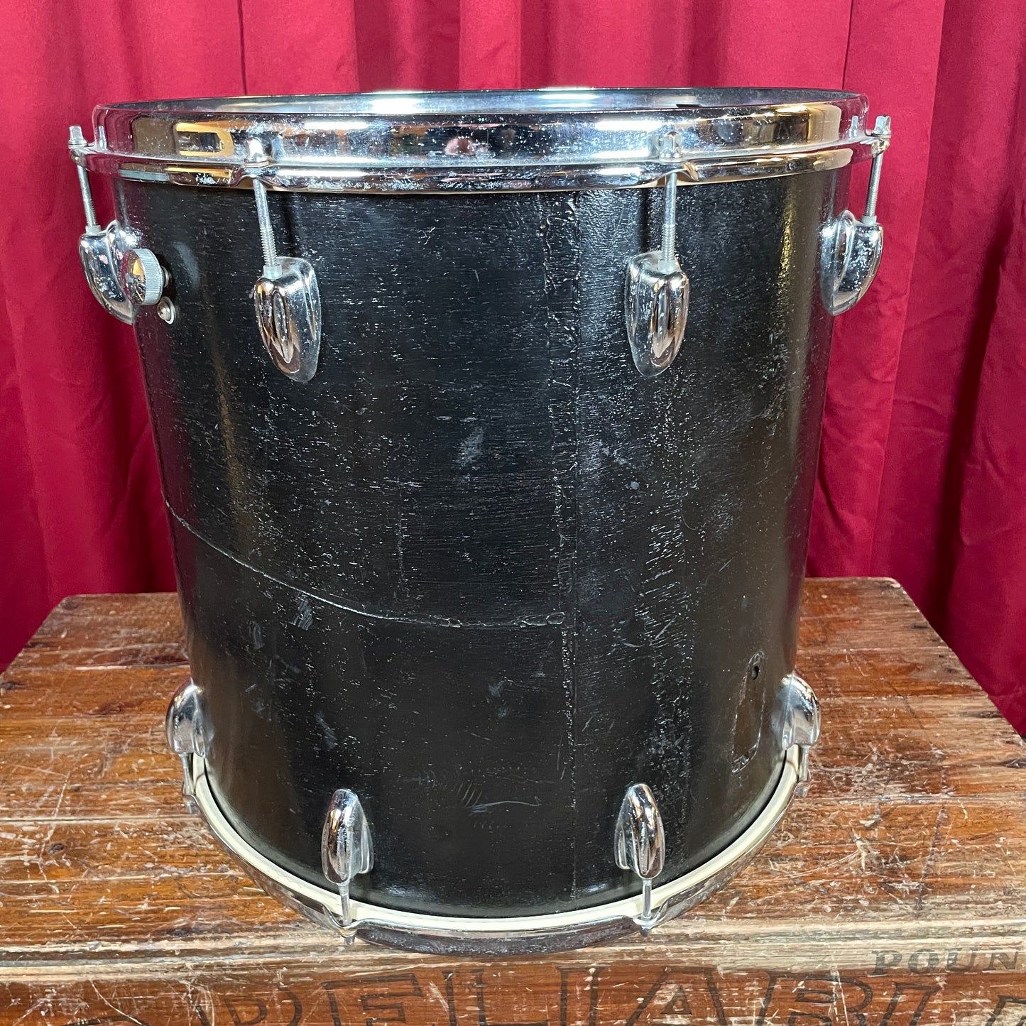 1960s Slingerland 16x16 Floor Tom Drum Black Project