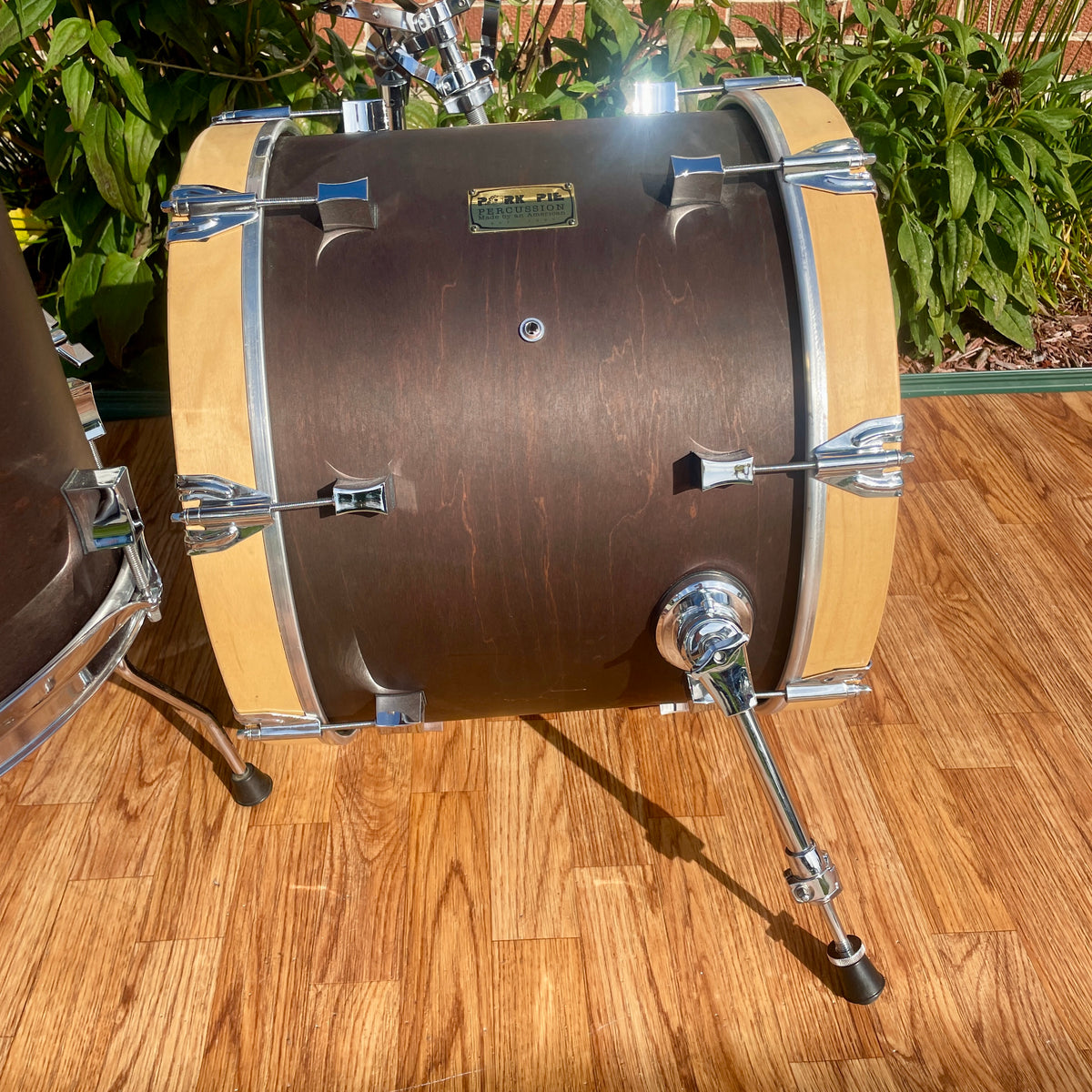 Pork Pie Maple Drum Set Dark Walnut Stain 18/12/14