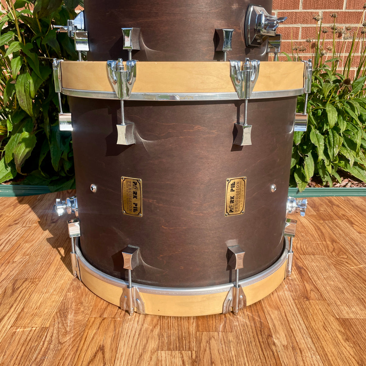 Pork Pie Maple Drum Set Dark Walnut Stain 18/12/14