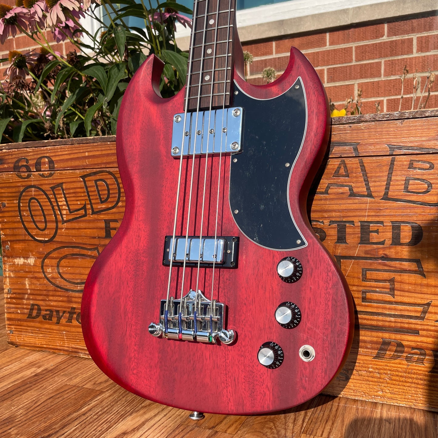 2014 Gibson SG Special 120th Anniversary Electric Bass Guitar Cherry Satin Stain w/ OHSC