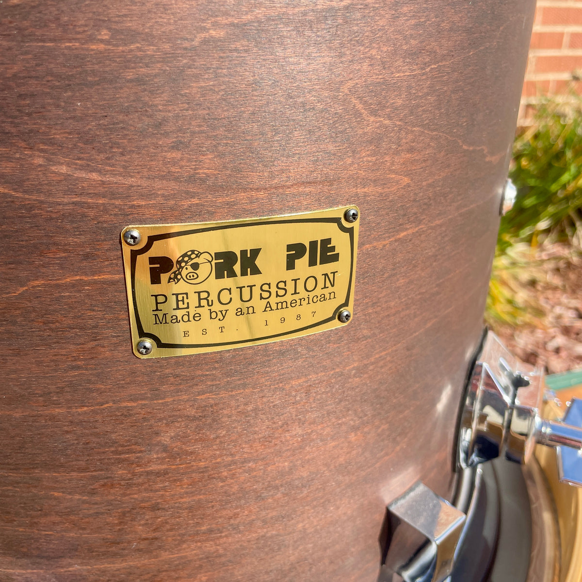 Pork Pie Maple Drum Set Dark Walnut Stain 18/12/14