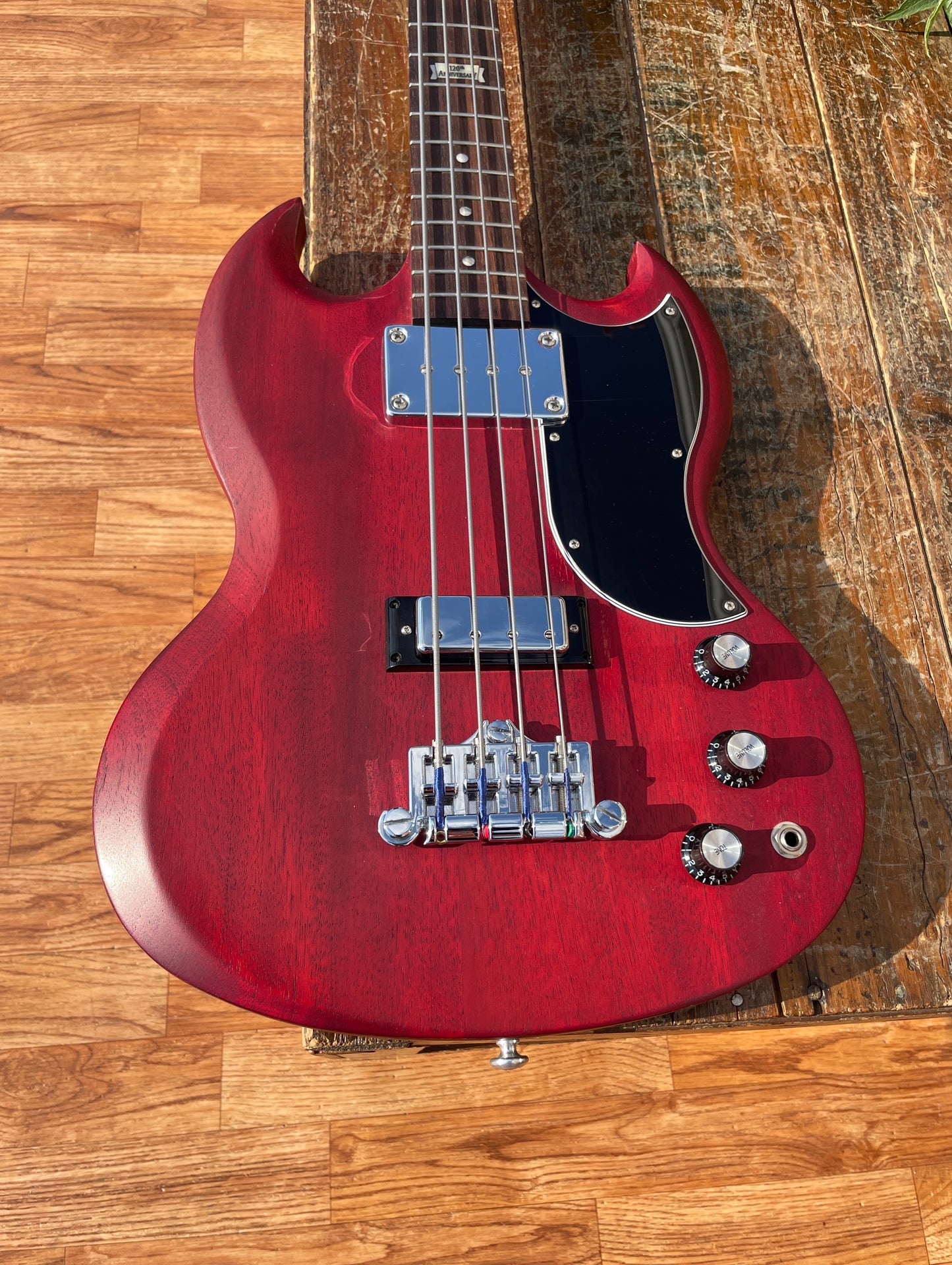 2014 Gibson SG Special 120th Anniversary Electric Bass Guitar Cherry Satin Stain w/ OHSC