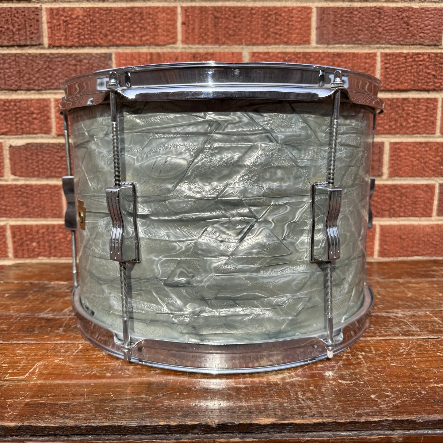 1960s Ludwig Pre-Serial Club Date 9x13 Tom Drum Sky Blue Pearl