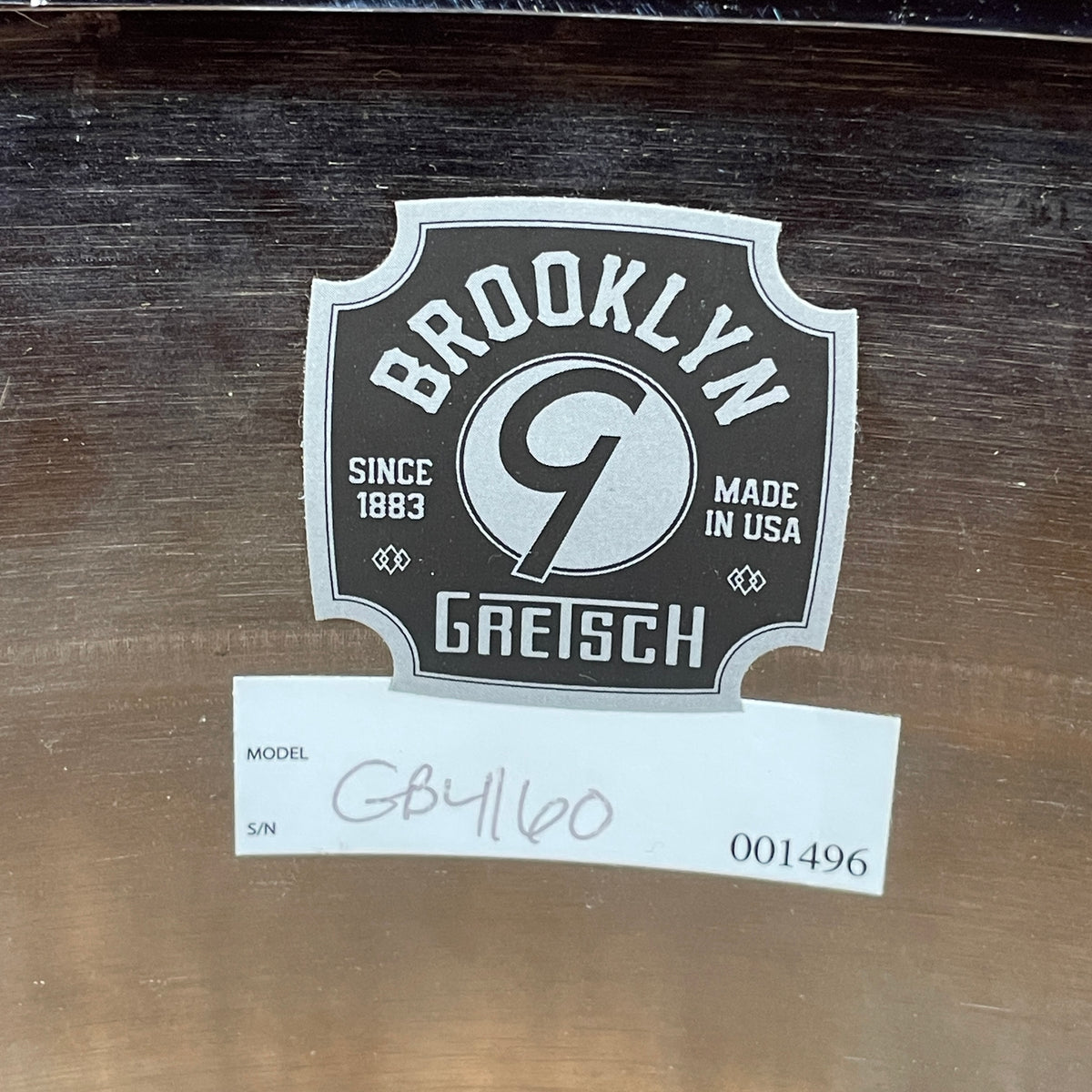 Gretsch Brooklyn 5x14 Chrome Over Brass Snare Drum GB4160