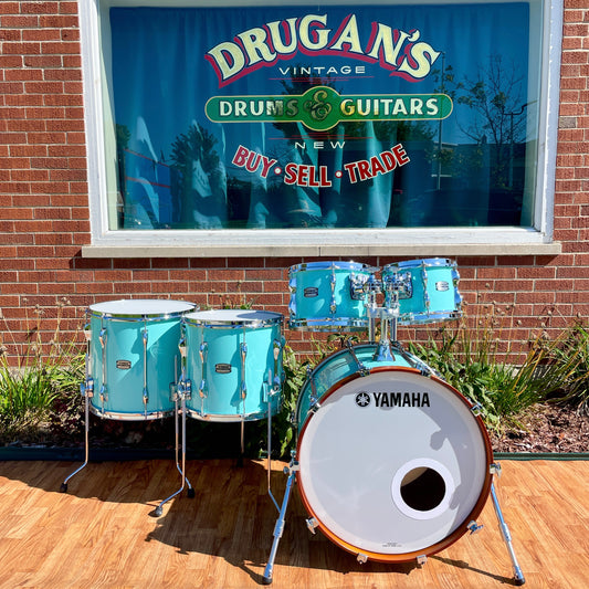 Yamaha Recording Custom 5pc Birch Drum Set Surf Green 22/10/12/14/16 RC2F50J