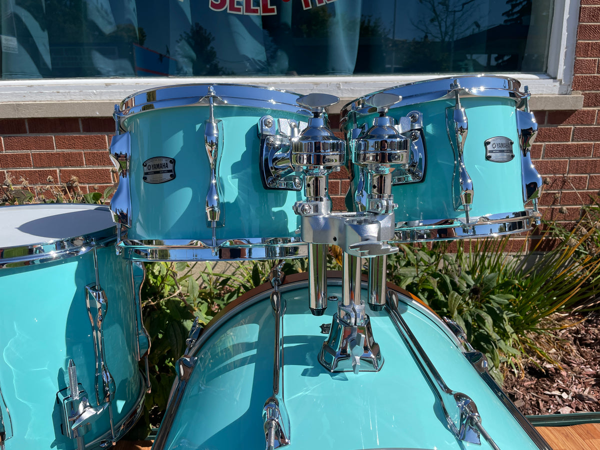 Yamaha Recording Custom 5pc Birch Drum Set Surf Green 22/10/12/14/16 RC2F50J
