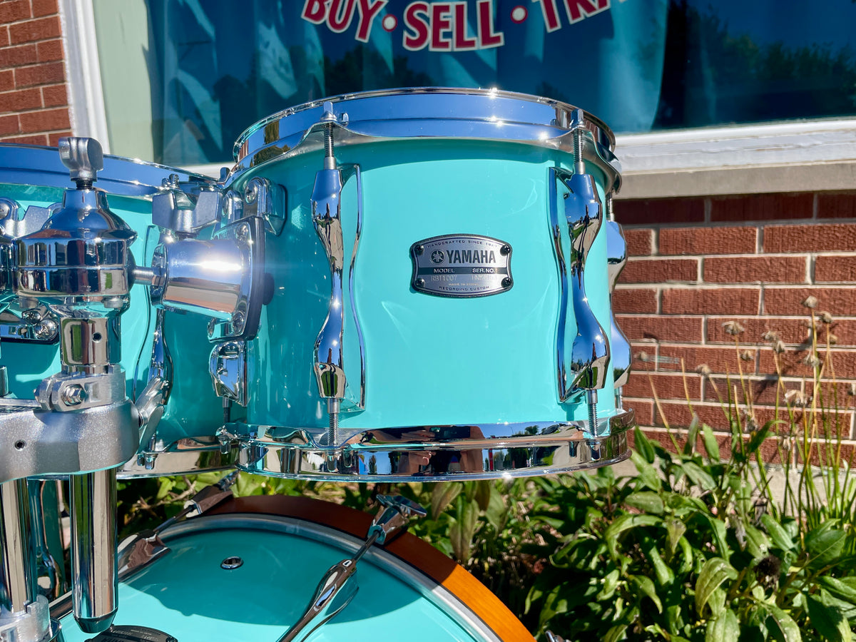 Yamaha Recording Custom 5pc Birch Drum Set Surf Green 22/10/12/14/16 RC2F50J