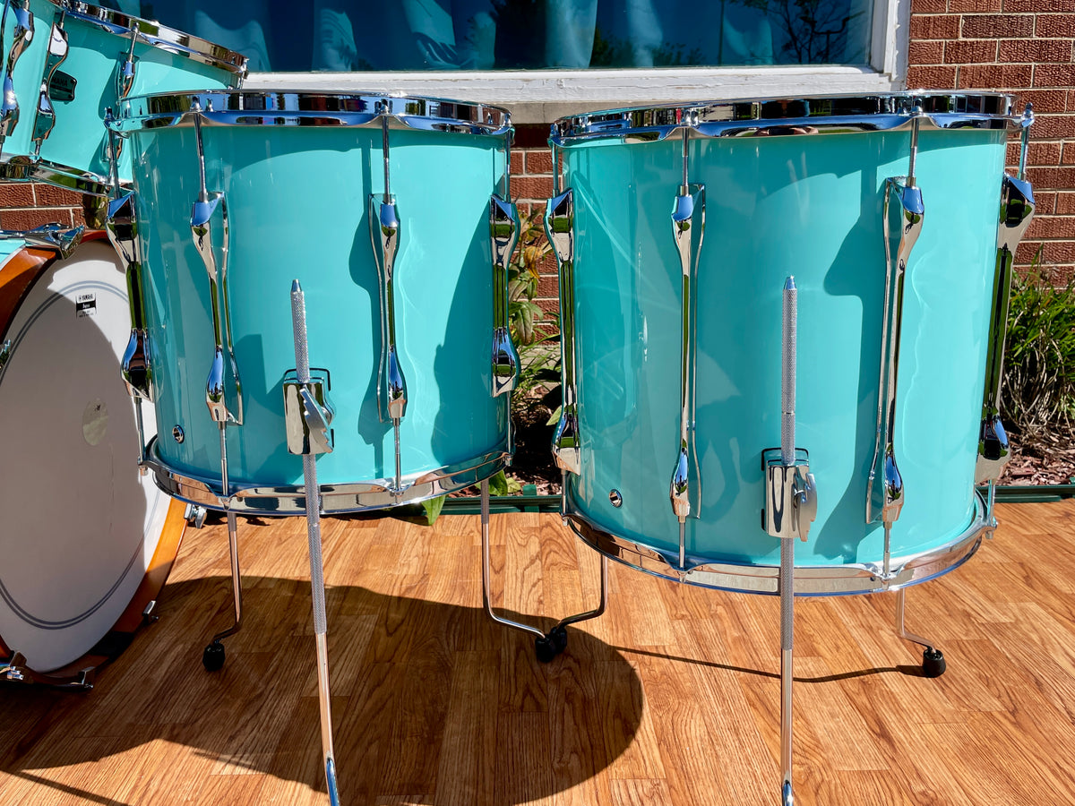 Yamaha Recording Custom 5pc Birch Drum Set Surf Green 22/10/12/14/16 RC2F50J